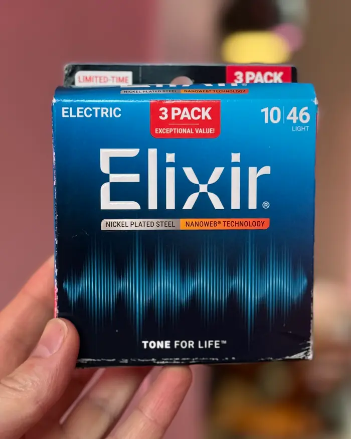 Elixir Elixir Nanoweb 10-46 3-pack, 3 комплекта струн для электрогитары