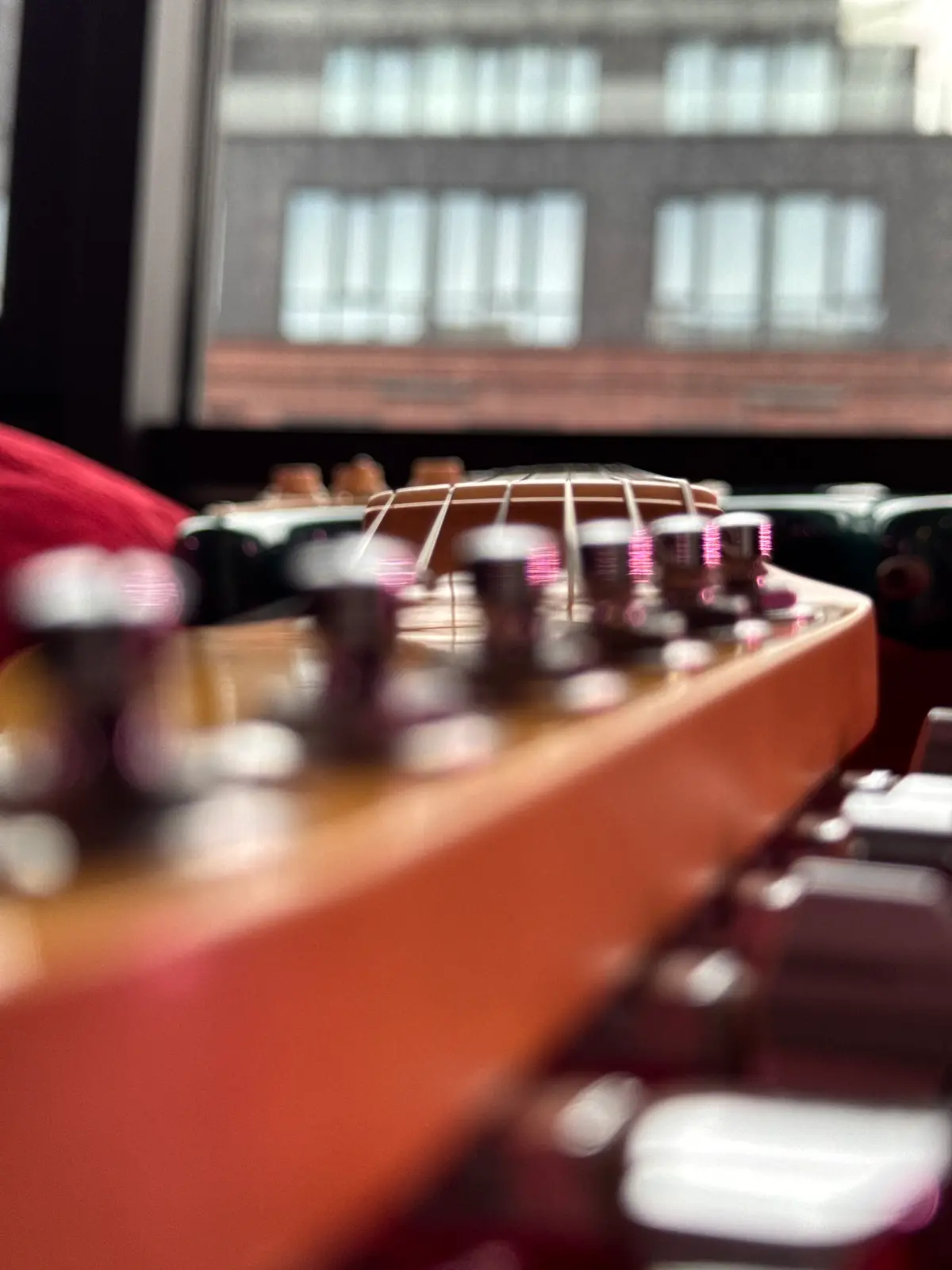 Проверка соотношения порожка и бриджа, первый ракурс