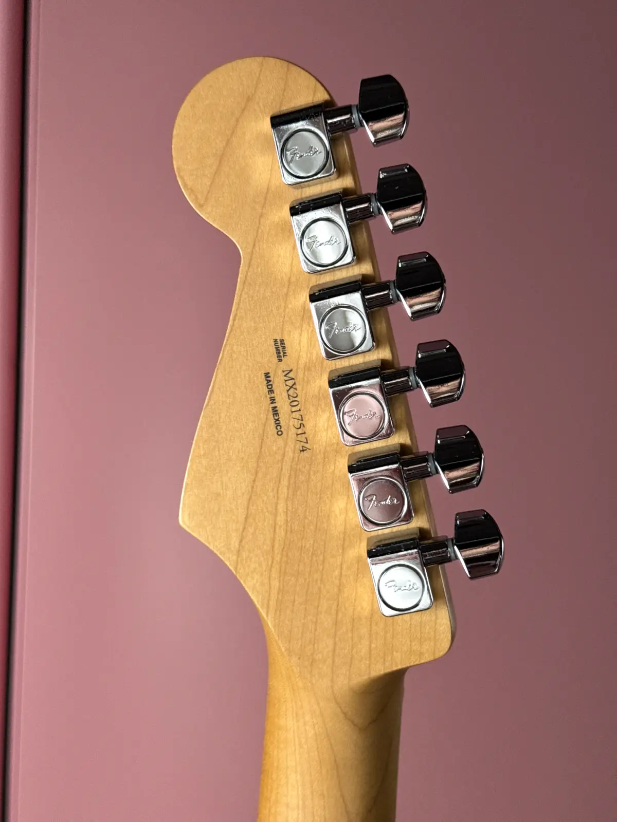 Серийный номер MX20 на Fender Player Stratocaster