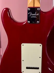 Fender American Deluxe Stratocaster 1998 Crimson Red Transparent, электрогитара, фото 11