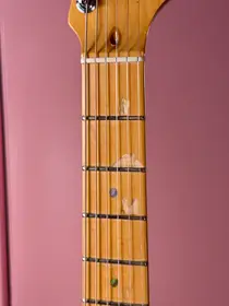 Fender American Deluxe Stratocaster 1998 Crimson Red Transparent, электрогитара, фото 4
