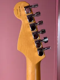 Fender American Deluxe Stratocaster 1998 Crimson Red Transparent, электрогитара, фото 8
