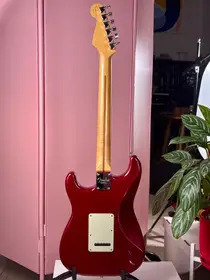 Fender American Deluxe Stratocaster 1998 Crimson Red Transparent, электрогитара, фото 9