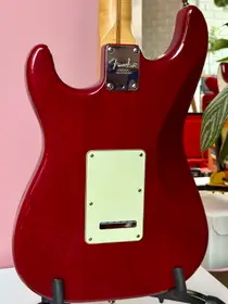 Fender American Deluxe Stratocaster 1998 Crimson Red Transparent, электрогитара, фото 8