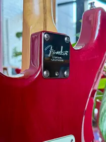 Fender American Deluxe Stratocaster 1998 Crimson Red Transparent, электрогитара, фото 10